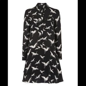 Whistles Crane Print Shirtdress